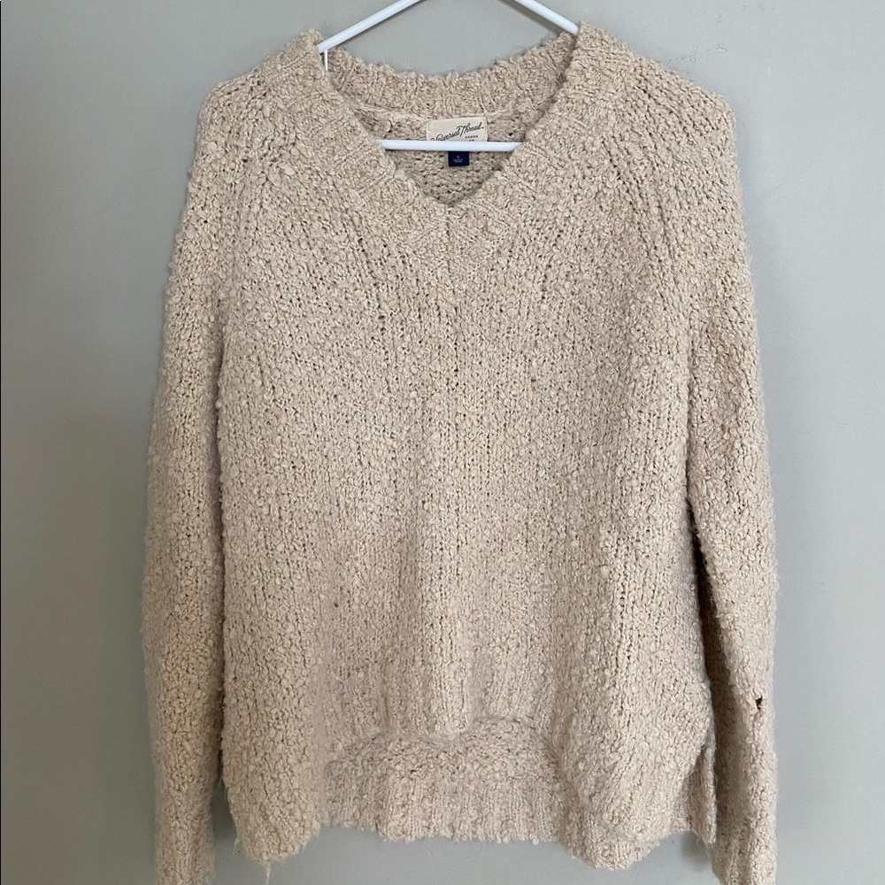Knit target sweater
